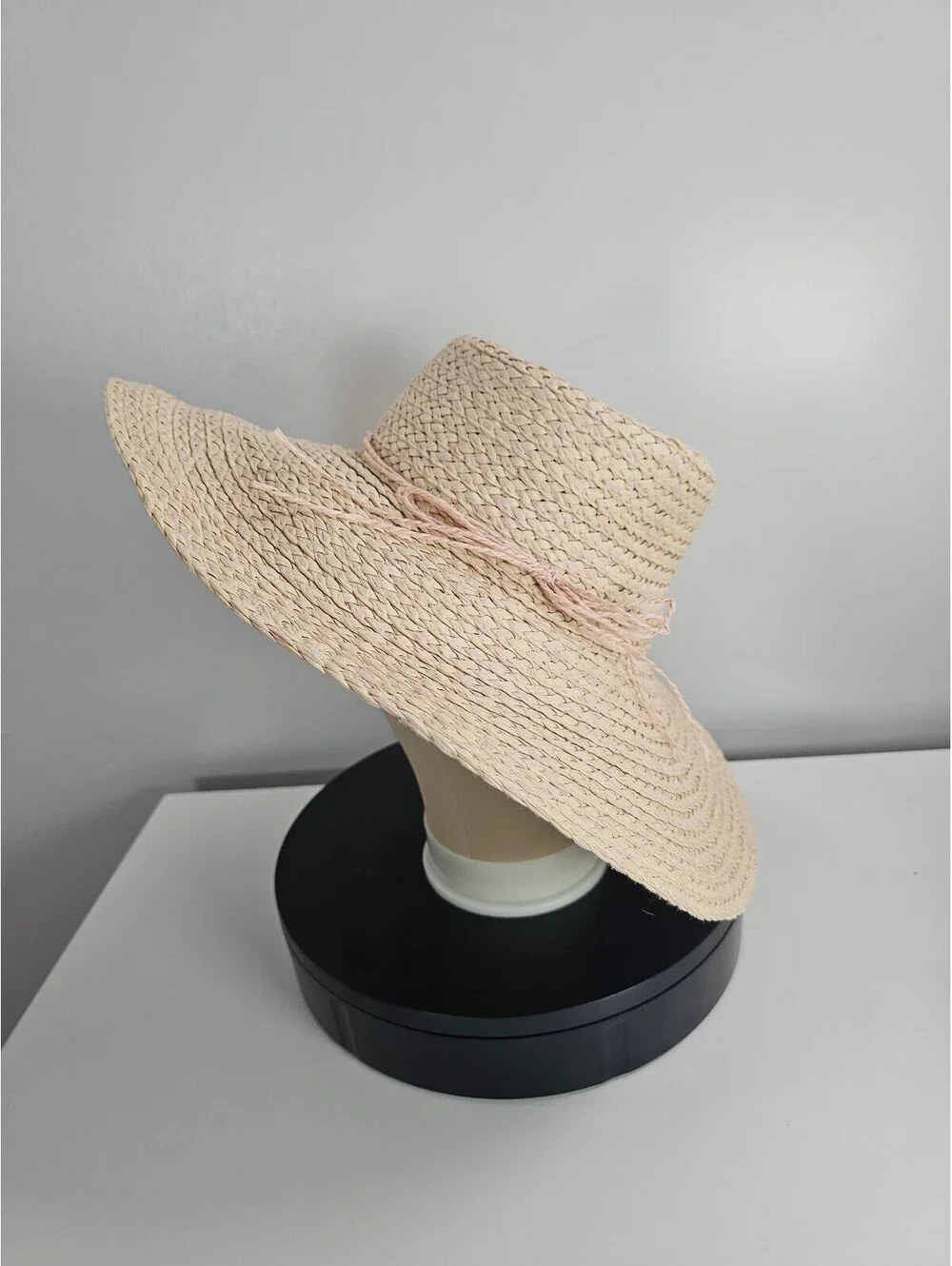 Ellen Tracy Wide Brim Straw Sun Hat